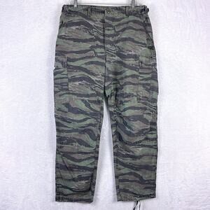 VTG USAF Cargo Pants Mens M Reg Tiger Stripe Jungle Camo Ripstop Military USA